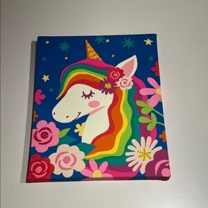 Colorful Unicorn Canvas Art